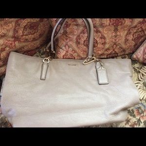 Beautiful Taupe Gray Coach bag!